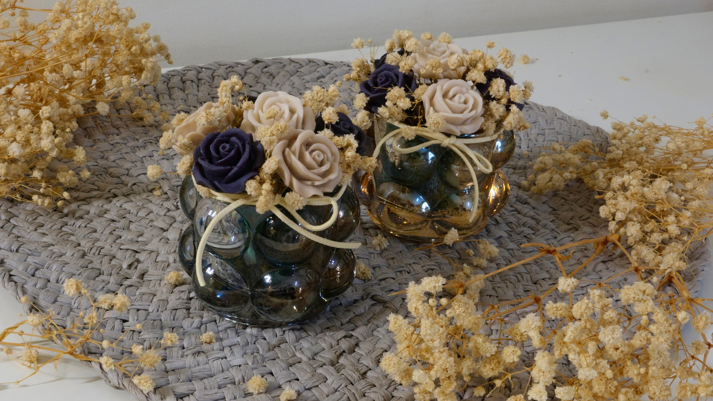 floral scented flower candle