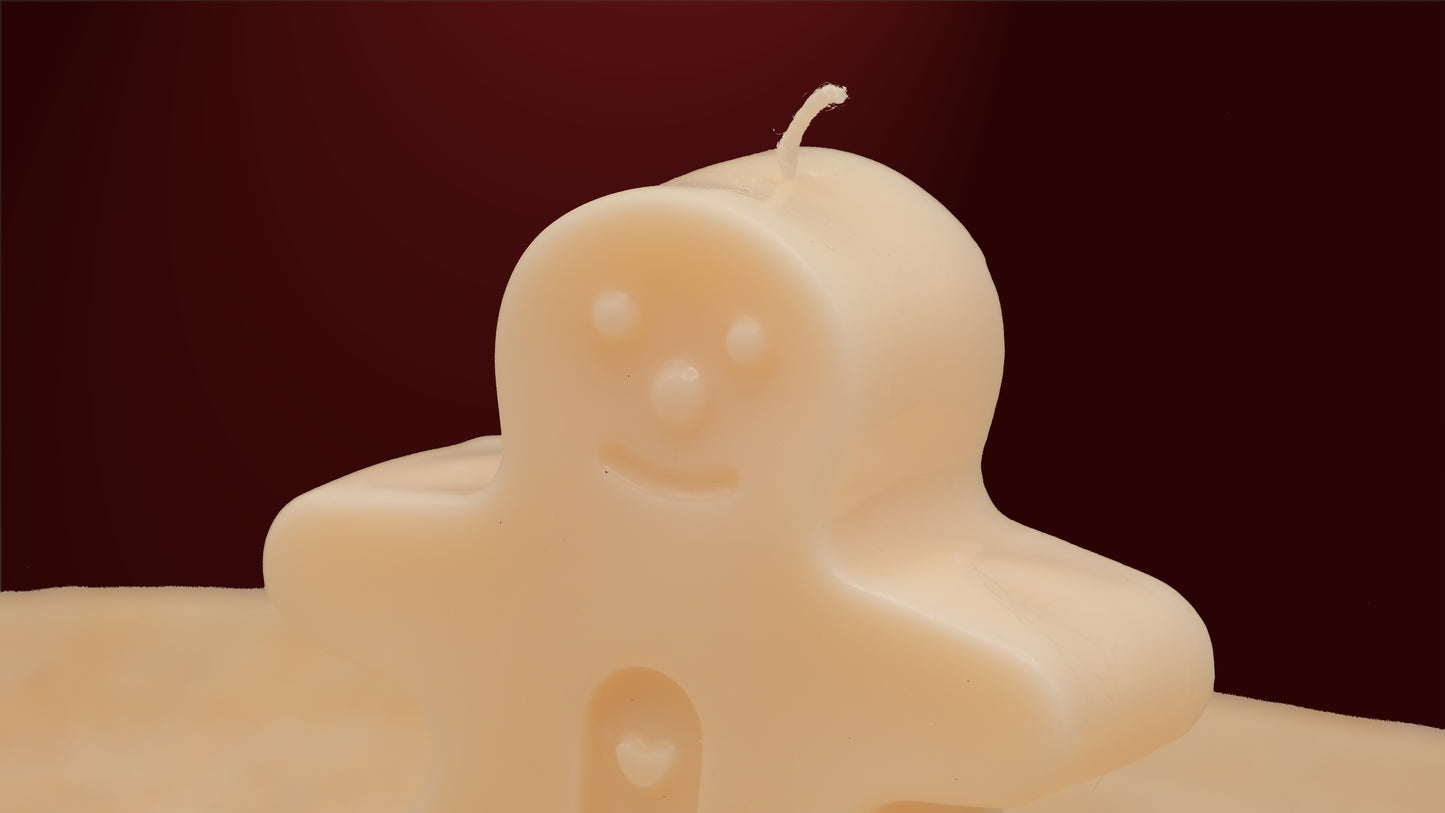 Gingerbread Man Candle