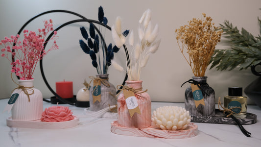 Jesmonite Vase and Tray Sets