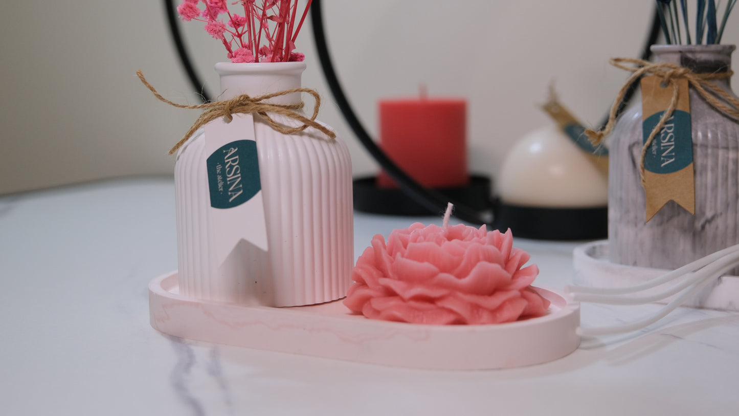 Jesmonite Vase and Tray Sets