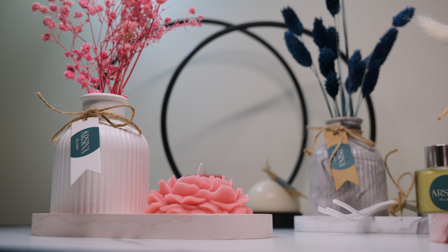 Jesmonite Vase and Tray Sets