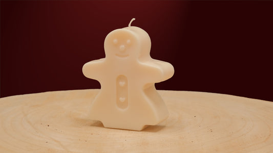 Gingerbread Man Candle