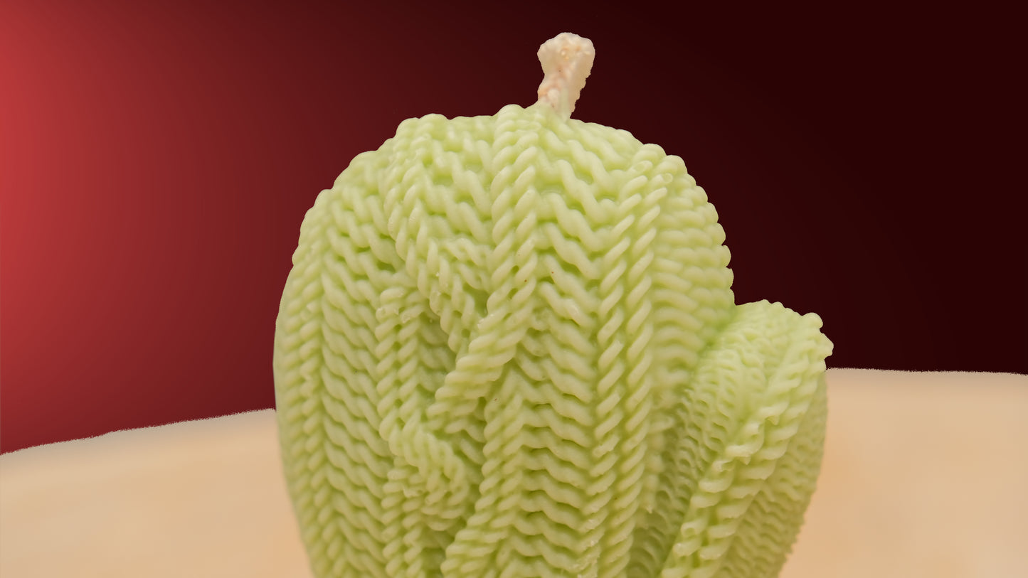 Knitted Mitten Candles