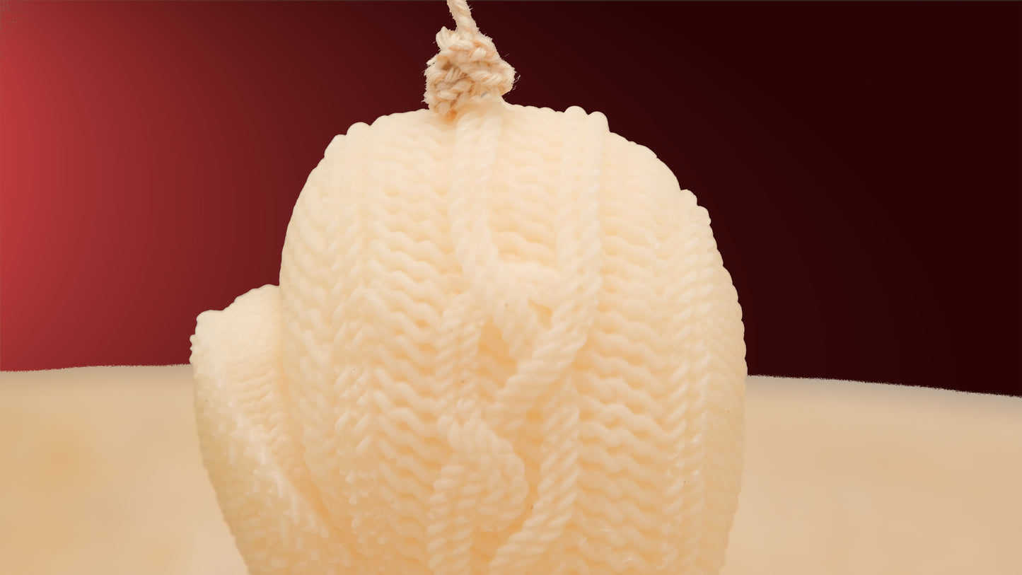 Knitted Mitten Candles