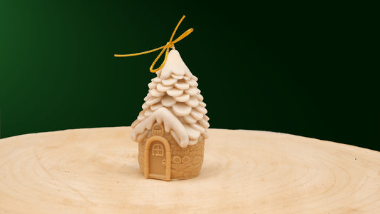 Snowy Cottage Candle