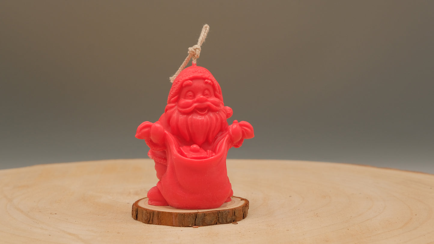 Jolly Santa Candle